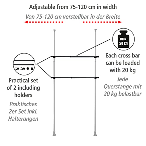 WENKO Herkules clothes rail set of 2 - Image 4