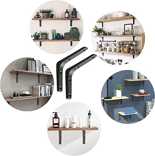 4pcs Staffe Mensole,200x150mm Supporto per Mensole...