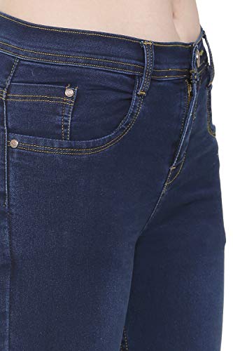 Image of Nifty Women's Denim Stretchable Slim Fit Color Jeans