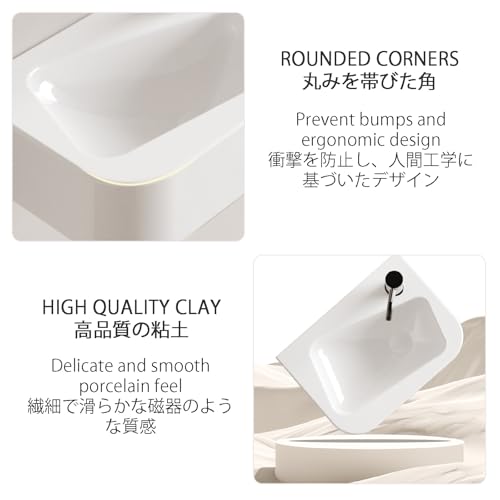 Lavabo rectangular mural compacto de cerámica blanca suspendida para lavamanos de cortesía mini 7