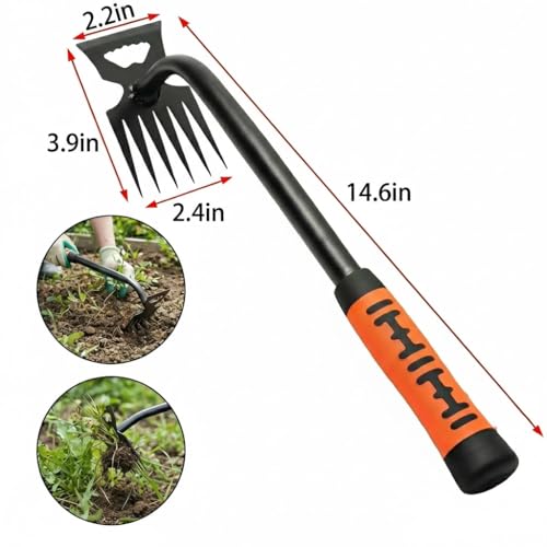 2 Pack Herramientas Manuales de Jardín para Malezas miniatura 2