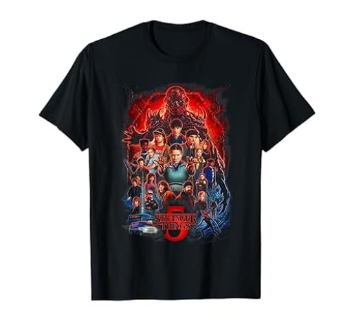 Stranger Things ST5 Poster Oficialmente Autorizado Camiseta | Ya disponible en tu tienda friki favorita! En mundofriki.es!