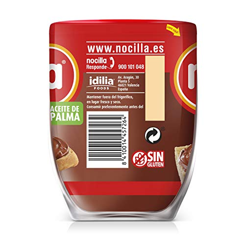 Nocilla Original: crema de cacao natural con avellanas - Sin aceite de palma - 3 Envases de vidrio reutilizable de 380… - Imagen 4