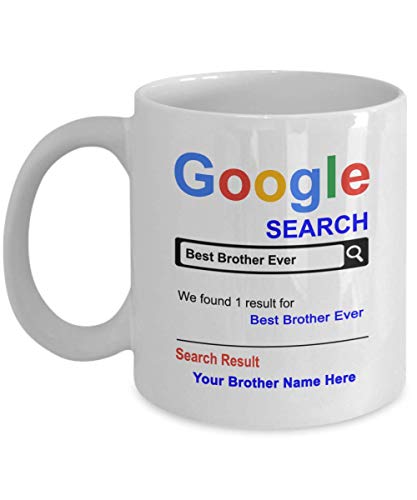 SpreadPassion Personalized Brother Mug - Gifts for Brother - Brother Custom Mug - Brother Birthday Anniversary Christmas Gifts Idea -11oz Coffee Cup