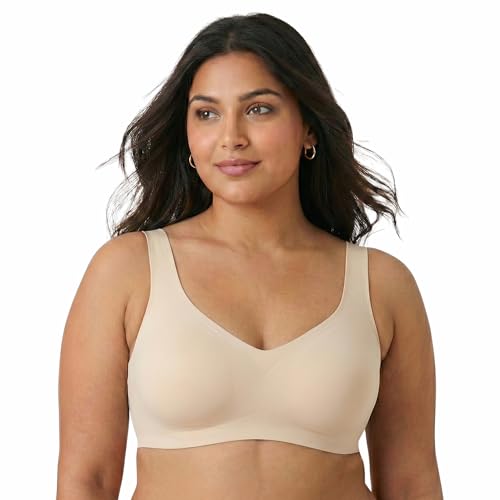 Image of UnderFlex Seamless Sports Ice Silk Bra for Women Wireless Breathable Summer Invisible No-Line T-Shirt Bra Soft Padded Everyday Comfort Bra Lightweight Stretch Gather Support Lingerie