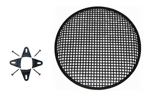 Unifizz Car Universal Metal Car Audio Speaker SubWoofer Grill Protector Cover - 15 Inch, Classic Waffle Design