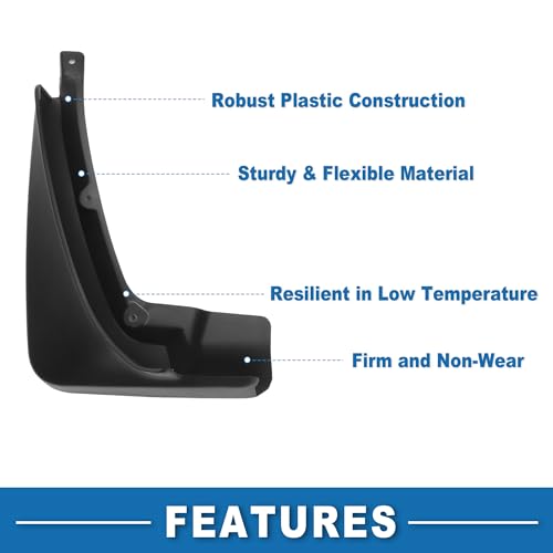 Image of Mud Flap Splash Guard with Mount Accessories Front & Rear Side Mud Guard for Chevrolet Impala 2014-2020 (Set of 4)