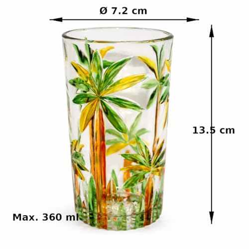 Vasos de cristal de diseño redondo y elegante color verde para mesas sofisticadas 3