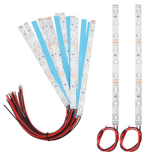 YIXISI 15 PCS 150mm Prewired Strip LED, 12V - 18V LED Strip Light, 2335 SMD LED Light, Red
