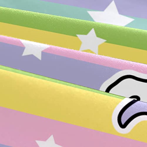 Housse de couette licorne blanche et rose avec ses deux taies d'oreiller Supersoft