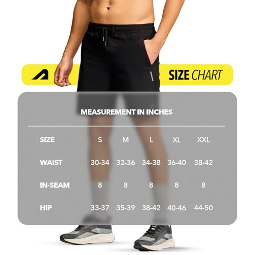 Image of Boldfit Shorts for Men, Lightweight Quick Dry Polyester Gym Shorts with Zipper Pockets, Elastic Waist with Drawcord, Durable Gym, Running, Workout Pant & Casual Wear