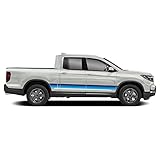 Retro Lines Stripes Graphic Stickers Decals Compatible with Honda Ridgeline (Blue Retro)