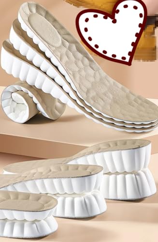 Plantillas de aumento de altura piel de vaca 1.37 in beige miniatura 5