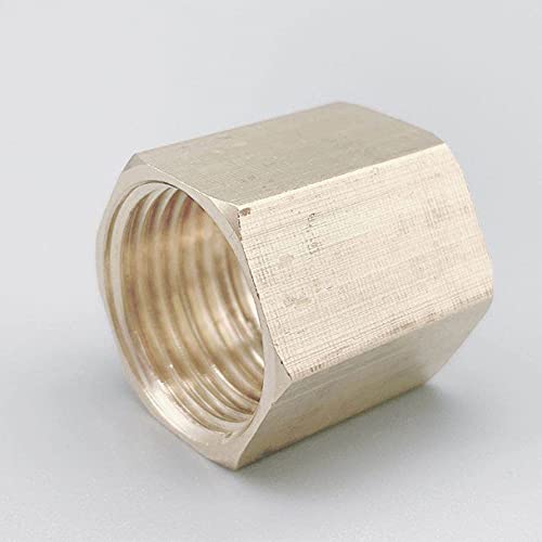 Qinlu-Brass Connector Hose Fitting Brass Copper Hose Pipe Fitting Hex Coupling Coupler Fast Connetor Female Thread 1/8