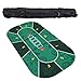 Tragbare Poker Tischplatte 1,2 m Deluxe Wildleder Gummi Texas Hold'em Poker Tischdecke Mit Blumenmuster Casino Poker Set Brettspielmatte Poker Zubehör Nützlich