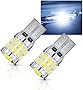Ouzorp 2 Pcs 194 LED Bulbs 168 175 2825 W5W T10 24-SMD 3014 Chipsets 6000K White Car Dome Map Door Dash Instrument Courtesy License Plate Lights