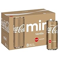 Coca-Cola Vanilla Soft Drink Multipack Cans, 8 x 250ml