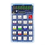 Construction éducative compacte : mesure 121 x 73 x 28 mm avec boîtier en plastique transparent léger - s'adapte facilement sur les bureaux, les établis ou les stations de laboratoire de classe.