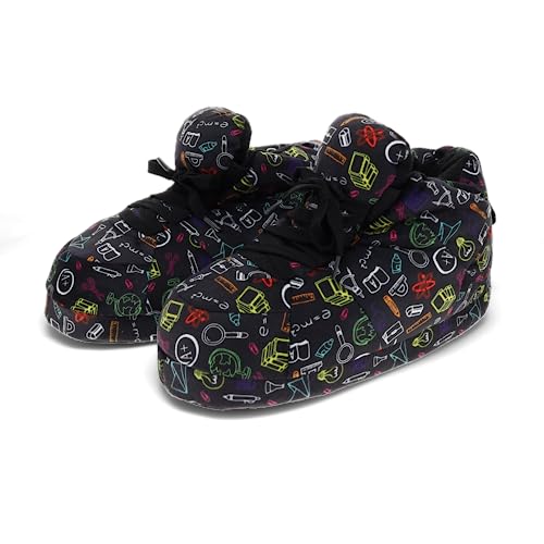 Image of Happy Feet Slippers Standard Sneaker Slippers for Men, Women, and Kids - Women Shoes, Gifts for Women, As Seen on Shark Tank - Classy Oversized House Slippers for Women with Non-Slip Rubber Soles