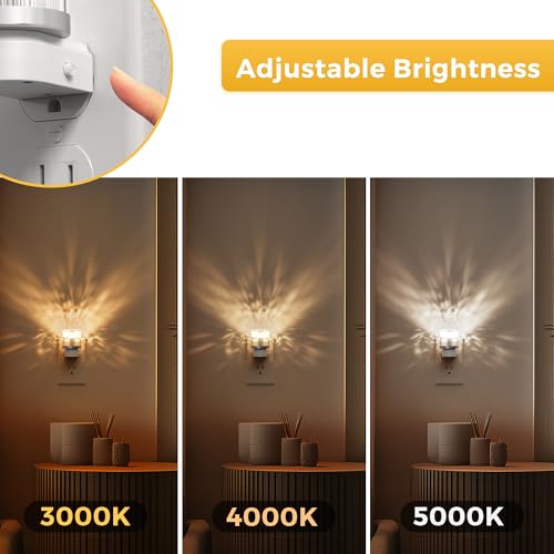 Image of L LOHAS Night Lights Plug into Wall, 3000K /4000k /5000KColor Changing Night Light, 3CCT Color Temperature Night Light, Dusk to Dawn Sensor for Hallway, Bathroom
