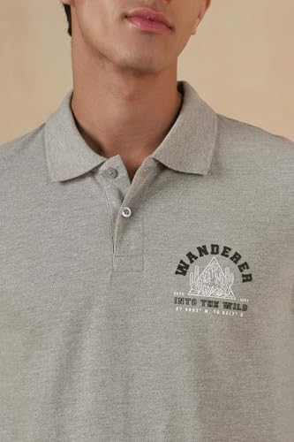 Image of FYLTR Men's Slim Fit Polo T-Shirt with Contrast Tipping Collar - Soft Handfeel | Casual T-Shirts for Men