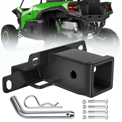 Image of Upgraded 2 Inch Hitch Receiver Compatible with Kawasaki Teryx KRX 1000 2020 2021 2022 2023 2024 2025 and Teryx KRX4 1000 2023 2024 2025