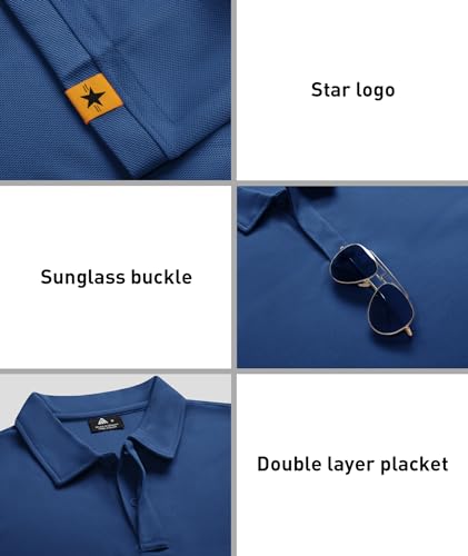 Image of ZITY 3 Pack Mens Golf Polo Shirts Short Sleeve Business Casual T-Shirts