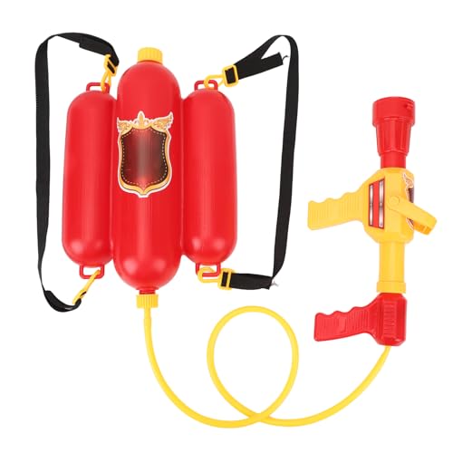Mochila de Pistola de água, Mochila de Bombeiro de Pistola de água para Crianças, Tanque Com Mangueira, Esguicho de água Adequado para Brincadeiras Ao Ar Livre Meninos