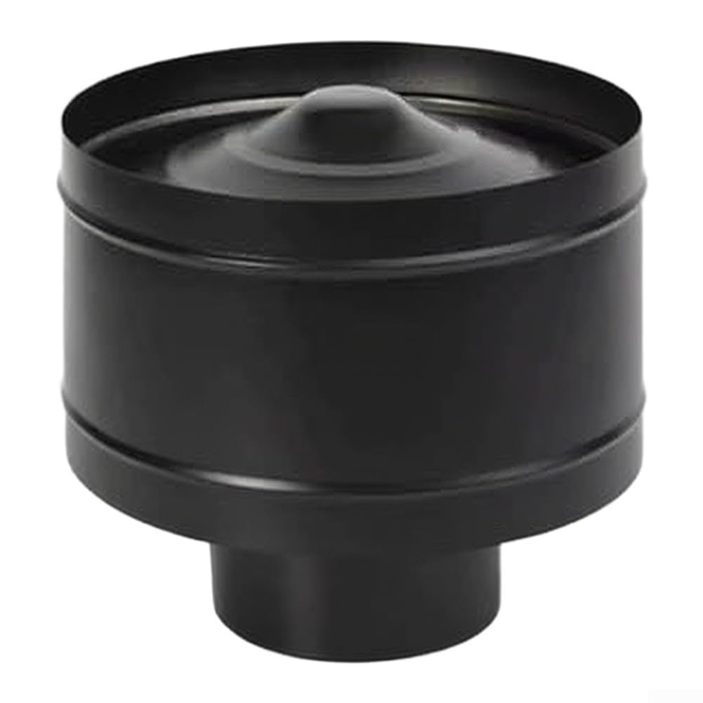 Comignolo Girevole 304 Nero 150mm Anti-Pioggia Comignolo Girevole(125)