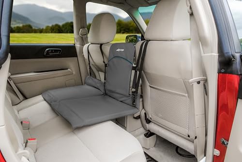 Kurgo Polyester für Auto Rücksitz-Brücke, Verlängert die Rückbank und gibt Hunden mehr Platz, Wasserfest und wendbar, Schwarz und Sand