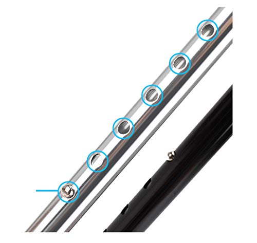 Antebrazo para Caminar de Aluminio Ultra muletas 1 par Alto Brazo Ligero Ajustable para Adultos Mango ergonómico Agarre cómodo muñeca Moldeado Alta Densidad Resistente