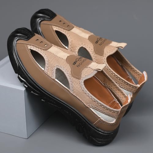 Men's sun-protective sandals - With breathable mesh design, suitable for casual outdoor wear. No need to tie laces - beach shoes3
