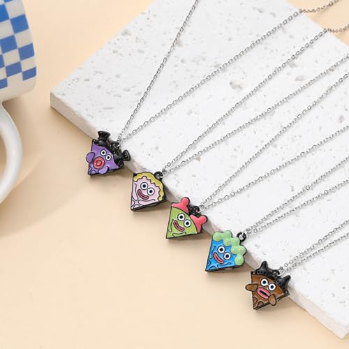 5 Pieces Friendship Necklaces, Best Friend Pizza Pendant Necklace Necklace3