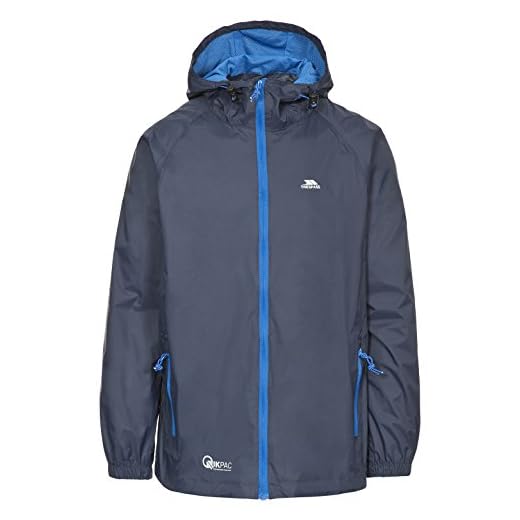 Trespass Damen Compact oprolbare Qikpac Regenjacke, Blau (Navy), XXL EU
