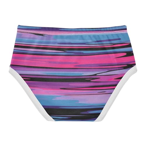 Kids Underwear, Stripes Toddler Girl Briefs, Cotton Underwear for Girls, 2T–8 Years2