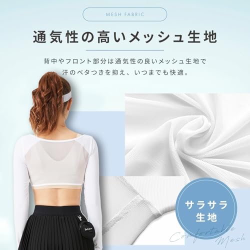 TIMOTHY アームカバー レディース UVカット 長袖 ゴルフインナー夏用 の商品画像 3