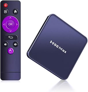 Android TV Box 12.0 H96 Max Android Box 4GB RAM 64GB ROM RK3318 with 3D 6K Dual-WiFi 5G Hz/2.4GHz BT 4.0 USB 3.0 Ultra HD TV Box