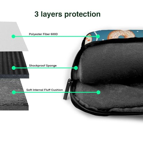Maletín para portátil impermeable de 14 pulgadas con banderas USA miniatura 5