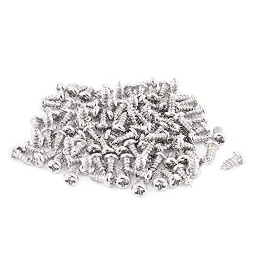 100 tornillos autorroscantes acero inoxidable M2.5x6mm