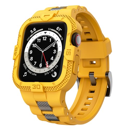 GELISHI Bands Compatible for Apple Watch Band 46mm 42mm with Case Men