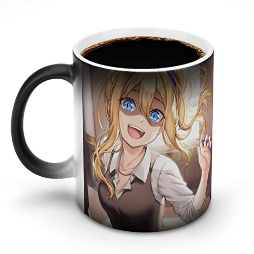 マグカップ かぐや様 早坂愛 温感マグ 【温度で色が変化する】 感熱変色カップ 朝食 大容量 食器 セラミック 変色カップ コーヒーマグ おもしろ コップ コーヒー お茶 おしゃれ 耐熱 耐冷 家庭用 業務用 軽量 プレゼント 330ml