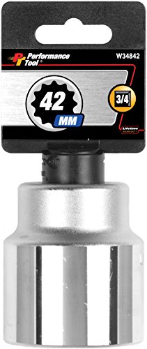 Performance Tool W34842 3 4 Drive 12-Point Standard Socket 42mm