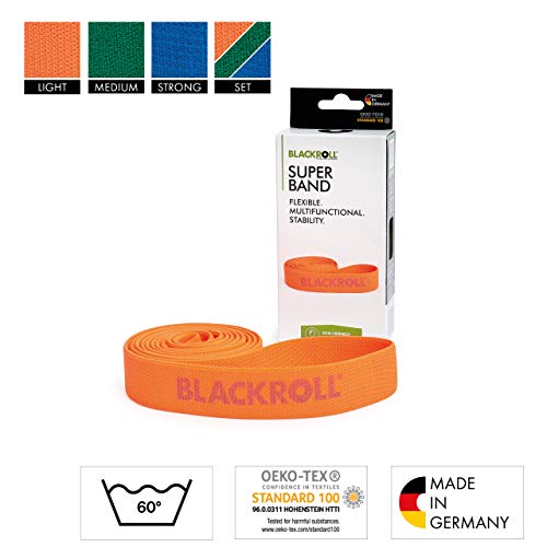 BLACKROLL® SUPER Band - Fitnessband. Trainings-Band/Gymnastik-Band/Sport-Band für eine Stabile Muskulatur mit unterschiedlicher Dehnbarkeit