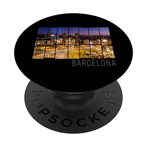 Barcelona Plaza de España Cataluña España Atardecer Recuerdo PopSockets PopGrip Intercambiable