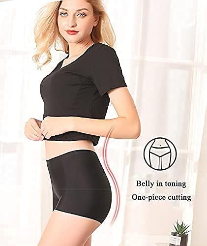 Image of LOURYN KOULYN Women's Ice Silk Seamless Boyshort Panty, (Pack of 3 Panty)