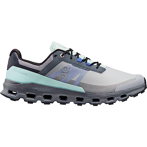 On Men's Cloudvista Sneakers, Alloy/Black, 10.5 Medium US