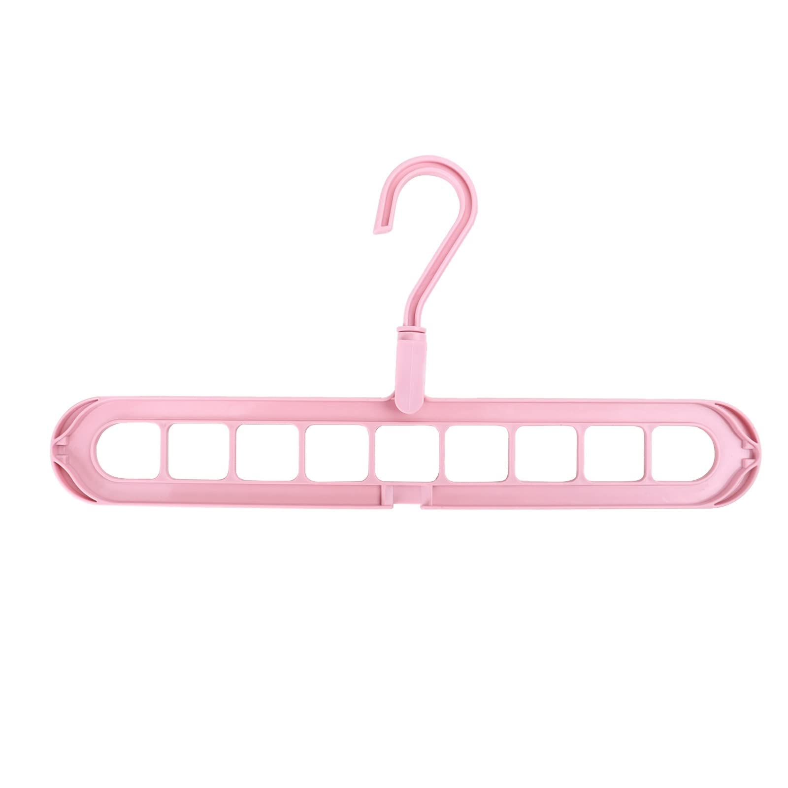 GONMDOPY Coat Hangers,Multi-Port Clothes Hangers for Clothes Drying Rack Multifunction Clothes Rack, for Clothes, Coats, Dress, Shirt,Space Saving/Pink/Size