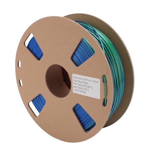Estudio del laboratorio o escuela en casa temperatura de impresión del peso neto 2.2lb del diámetro de 1,75 m 200 a 220 centígrados Filamento dual del PLA del color del filamento