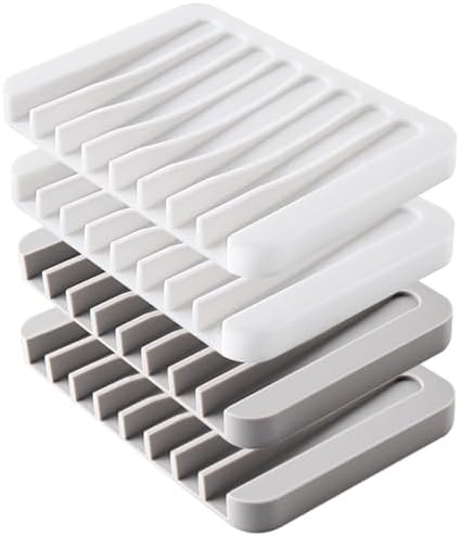 4PCS Silicone Soap Dishes for ...