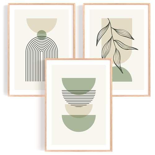OHBIMBA® Lot de 3 Tableau Decoration Murale Affiche...